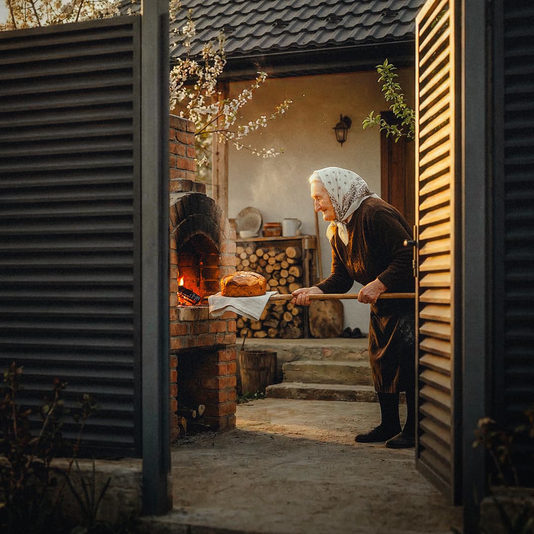 Dincolo de gard — bunica coace pasca